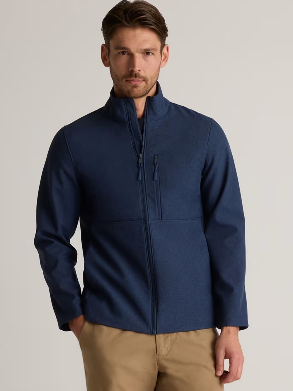 Quince Softshell Fleece-Lined Full-Zip Jacket